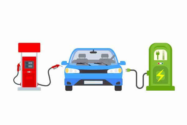 Type de carburant ou source d'énergie inscrit dans la case P.3 : essence, gaz naturel et électricité