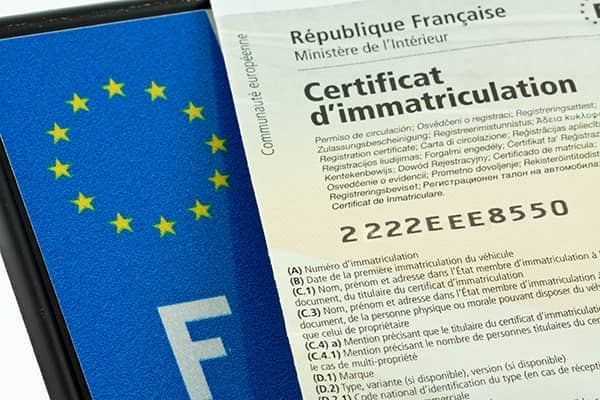 Certificat provisoire d’immatriculation CPI ou CPI WW avant carte grise définitive